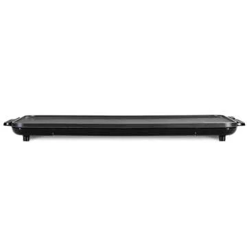 Presto 22-Inch Extra Large Griddle, 22"x 13", Low Profile Design, Ceramic Nonstick, Black 07072 Slimline