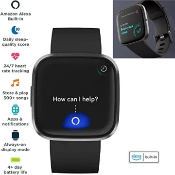 Fitbit Versa 2 Smart Watch with Heart Rate Monitor and More