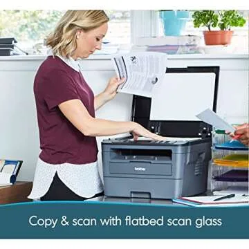 Brother HLL2390DW Monochrome Laser Printer with Scanner