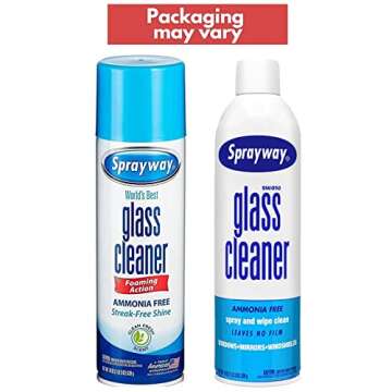 Sprayway Streakless Glass Cleaner 19 Ounce (Pack of 3) Made in USA, Blue and White (Package may vary)
