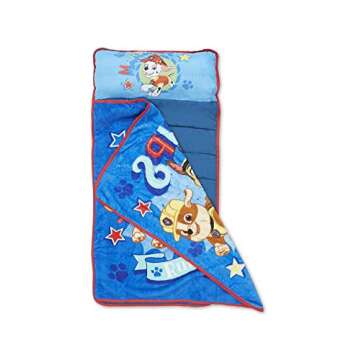 Paw Patrol We're A Team Toddler Nap-Mat Set - Includes Pillow and Plush Blanket – Great for Girls or Boys Napping During Daycare or Preschool - Fits Toddlers