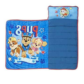 Paw Patrol We're A Team Toddler Nap-Mat Set - Includes Pillow and Plush Blanket – Great for Girls or Boys Napping During Daycare or Preschool - Fits Toddlers