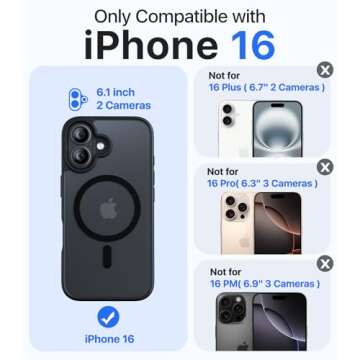 KCQNine Magnetic Case for iPhone 16 - Military-Grade Durability & MagSafe Compatible