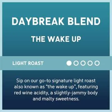 Caribou Coffee, Light Roast Ground Coffee - Daybreak Morning Blend 20 Ounce Bag - Packaging May Vary