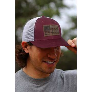 American Fish Flag Fishing Hat for Outdoor Adventures