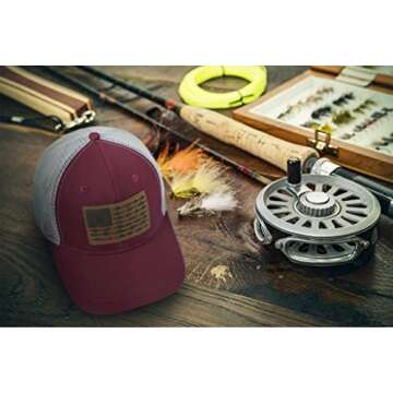 American Fish Flag Fishing Hat for Outdoor Adventures