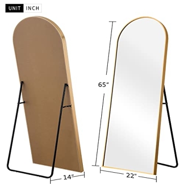 NeuType 65"x22" Arched Full Length Mirror - Stylish and Functional