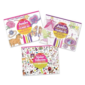 Melissa & Doug Coloring Pads and Sticker Collection Set