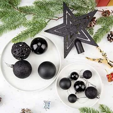 Aitsite 100 Pack Christmas Tree Ornaments Set for Holidays