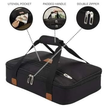 Insulated Casserole Carrier - Perfect for Food Transport