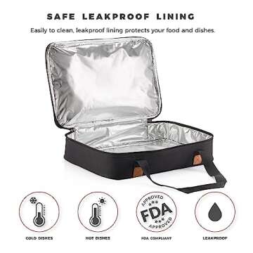 Insulated Casserole Carrier - Perfect for Food Transport