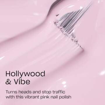 OPI Nail Lacquer, Hollywood & Vibe, Pink Nail Polish, Hollywood Collection, 0.5 fl oz