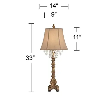 Barnes and Ivy Duval French Country Table Lamp 33" Tall