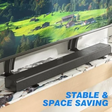 Rfiver Universal Table Top TV Stand Base TV Legs with Height Adjustment fits Most 32-55 Inch LCD LED Flat Screen TVs, Max VESA 800x400 mm, TV Feet Mount Holds up to 88 lbs, Black