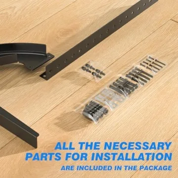 Rfiver Universal Table Top TV Stand Base TV Legs with Height Adjustment fits Most 32-55 Inch LCD LED Flat Screen TVs, Max VESA 800x400 mm, TV Feet Mount Holds up to 88 lbs, Black