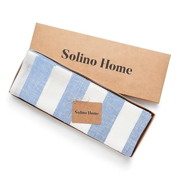 Solino Home Linen Placemats Set of 4 Elegant Table Decor