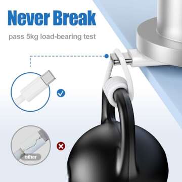 USB C to C Charging Cable 10ft, 60W Fast Type C to C Charger Cord Long for Apple iPhone 16/16 Pro Ma...