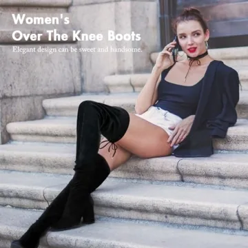 Vepose Women's Thigh High Over The Knee Boots for Stylish Wear