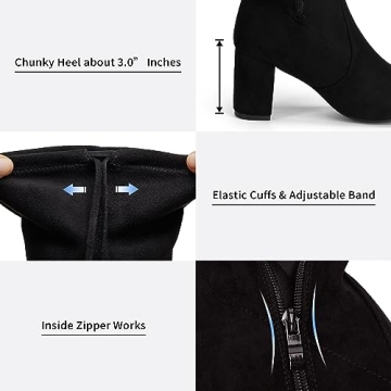 Vepose Women's Thigh High Over The Knee Boots for Stylish Wear