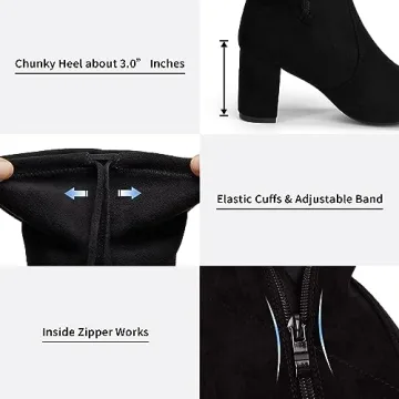 Vepose Women's Thigh High Over The Knee Boots for Stylish Wear