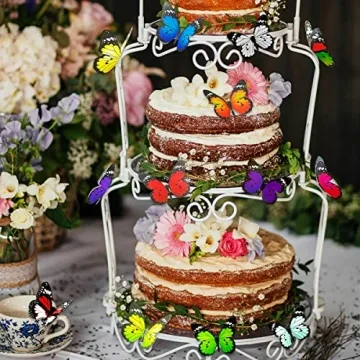 80pcs Butterfly Wall Decor - Vibrant Removable Mural Stickers