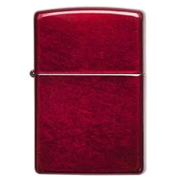 Zippo Candy Apple Red Pocket Lighter - Windproof, Refillable & Reliable