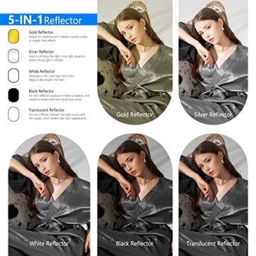 Neewer Portable 5 in 1 Photography Reflector Kit
