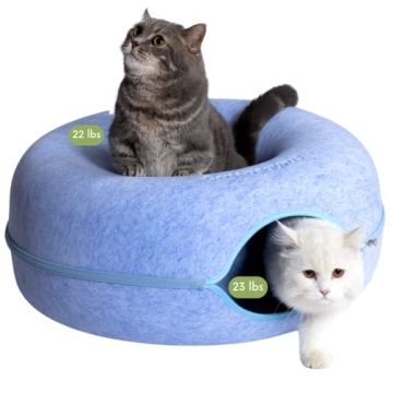 CATTASAURUS Large Peekaboo Cat Cave for Multiple Cats - Comfortable & Washable