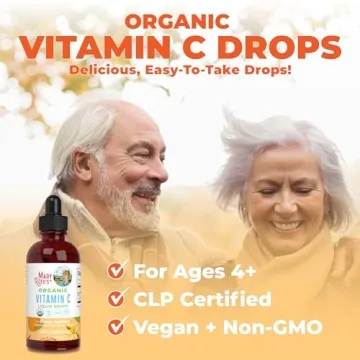 Organic Vitamin C Liquid Drops for Immune Support & Health