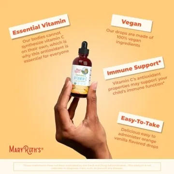 Organic Vitamin C Liquid Drops for Immune Support & Health
