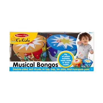 Melissa & Doug Kids Bongo Drums - Musical Fun for All