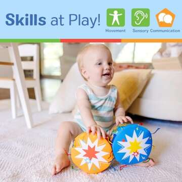 Melissa & Doug Kids Bongo Drums - Musical Fun for All