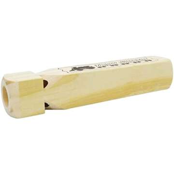 Solid Wood Train Whistle Perfect for Kids' Parties and Fun