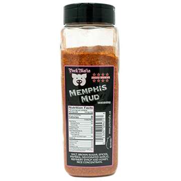 EIQOCCA PorkMafia Memphis Mud BBQ Seasoning 25 oz | Classic Memphis Style Rib, Pork and Chicken BBQ ...