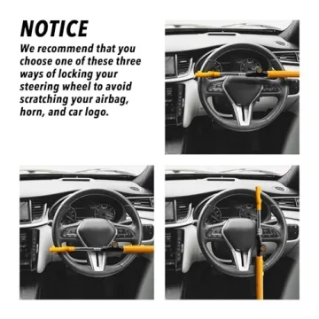 CARTMAN Steering Wheel Lock for Ultimate Vehicle Security