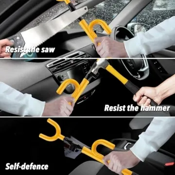 CARTMAN Steering Wheel Lock for Ultimate Vehicle Security