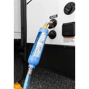 Camco Flexible Hose Protector-Eliminates Hose Crimping and Straining at Faucets and Water Connections, Creates Hose Flexibility (22703)