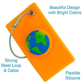 Luggage Tag with Hidden Compartment for AirTag – The Most Discreet and Creative Way to Track Your Luggage [1-Pack]