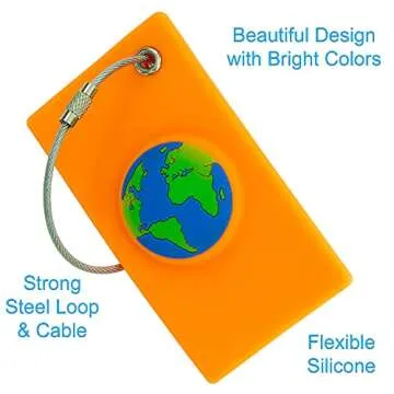 Luggage Tag with Hidden Compartment for AirTag – The Most Discreet and Creative Way to Track Your Luggage [1-Pack]