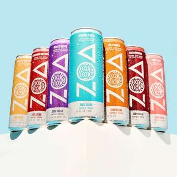 ZOA Zero Sugar Energy Drinks - Healthy Energy Boost Anytime