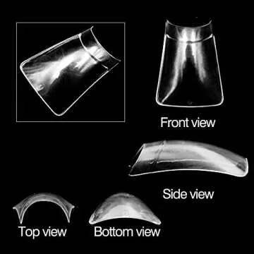 SITELENABY Duck Nail Tips 500PCS for Nail Art Designs