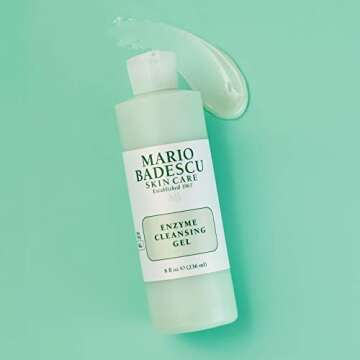 Mario Badescu Enzyme Cleansing Gel for All Skin Types| Oil-Free Face Wash with Grapefruit & Papaya Extract | Remove Excess Oil & Surface Impurities 16 Fl Oz
