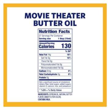 Kernel Season's Movie Theater Popcorn Oil, Butter, 13.75 Ounce (Pack of 6)
