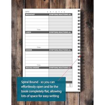 Food Diary & Symptom Log for IBS and Allergies | A5 Size