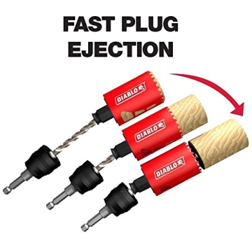 Diablo 9PC High Performance Hole Saw Kit for Versatile Drilling