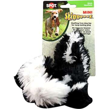 SPOT Mini Skinneeez | Stuffingless Dog Toy with Squeaker for All Dogs | Tug-of-War Toy for Small and...