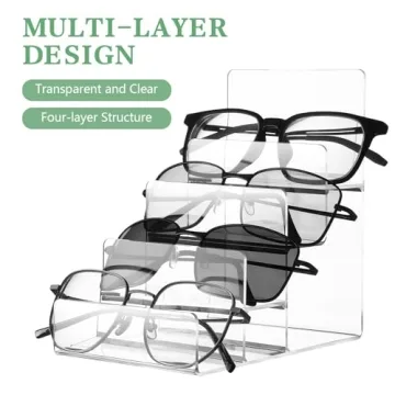 DOITOOL 4 Tier Clear Acrylic Display Stand