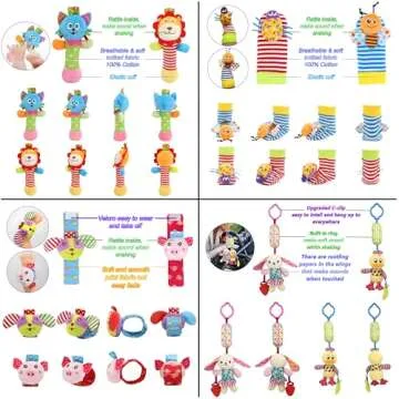 Baby Rattles & Socks - Engaging Infant Toy Gift Set