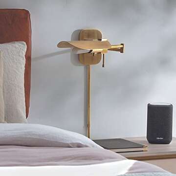 Denon Home 150 Wireless Smart Speaker – Compact Design, Wi-Fi & Bluetooth, HEOS Built-in, Alexa Built-in, Siri & AirPlay 2, Spotify Connect, Multi-Room Support, Black