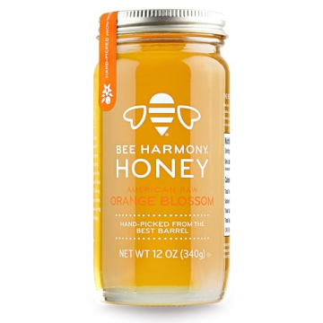 Bee Harmony Orange Blossom Honey 12 oz - Pure & Delicious